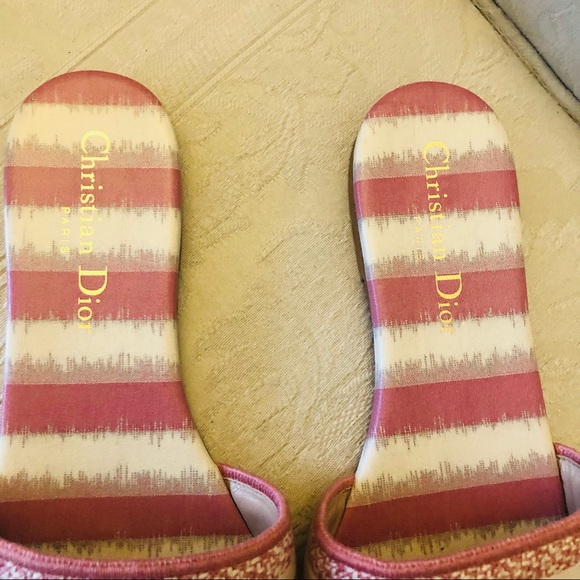 Christian Dior Dway slides embroidered logo size 36 - Picture 4 of 11